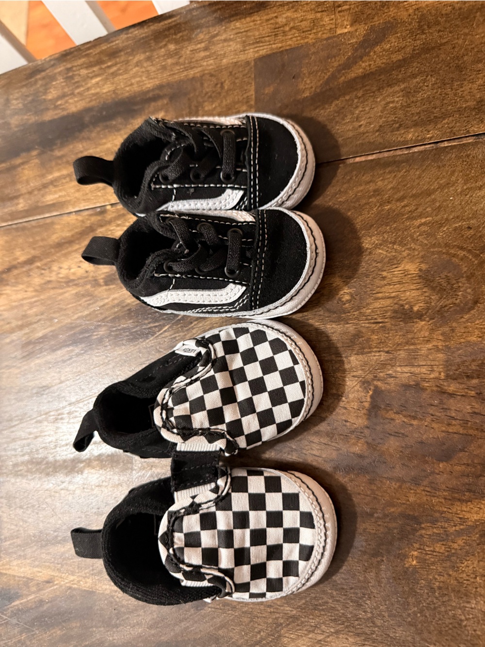 Vans Slip On Infant Baby Crib Shoes - Black & White Checkered- Boys or Girls